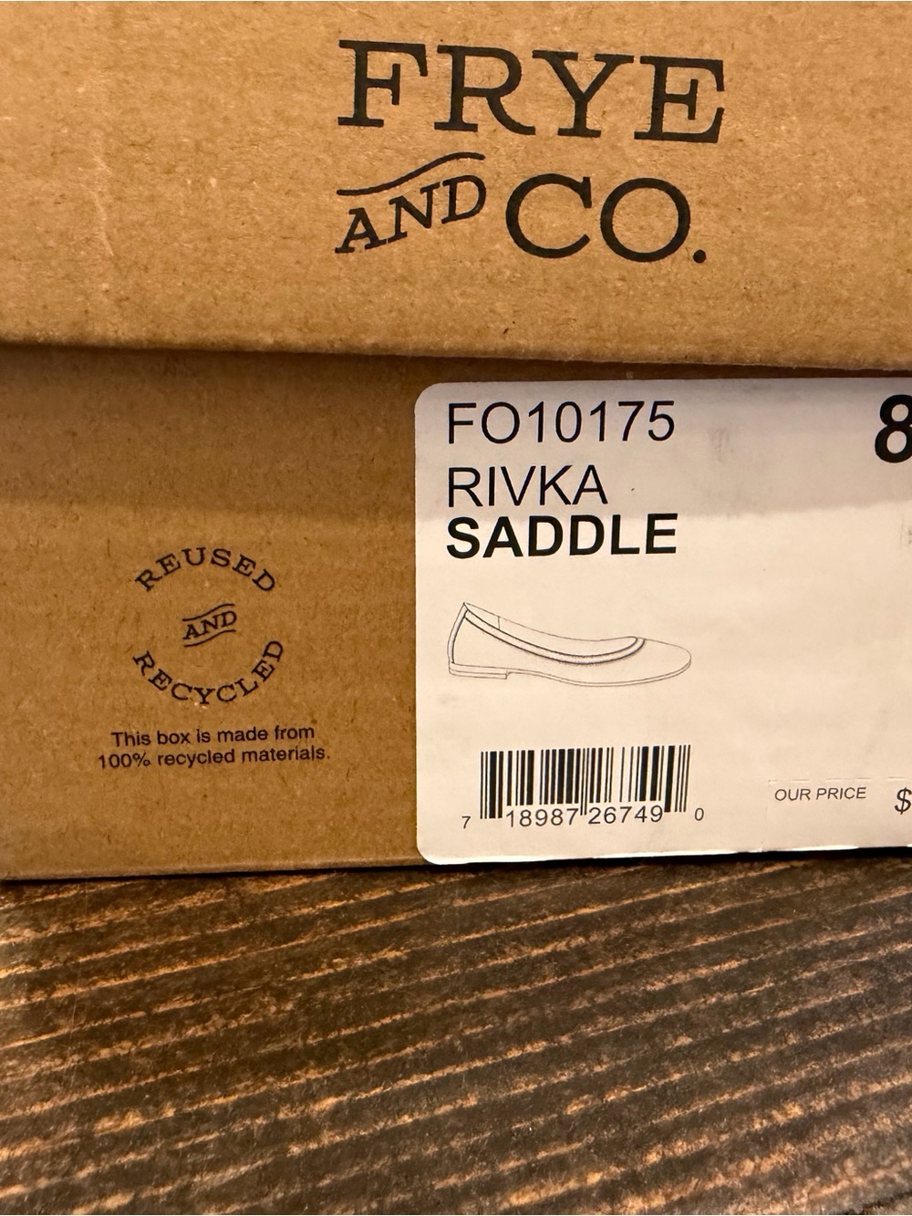 FRYE AND CO. Leather Ballet Flats — Cognac Brown - Picture 4 of 4